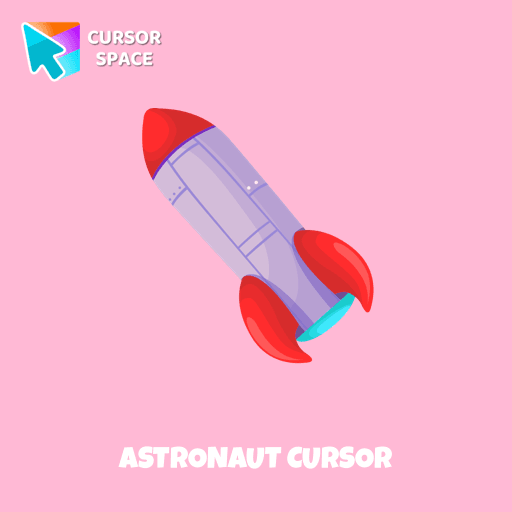Astronaut cursor arrow cursor